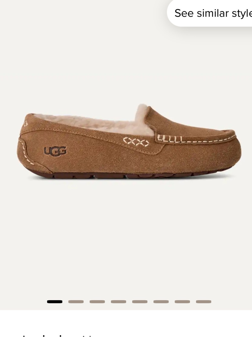 UGG Ansley Size 10 in Chestnut